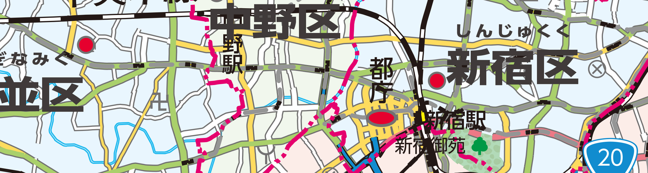 新宿駅周辺 1/200,000